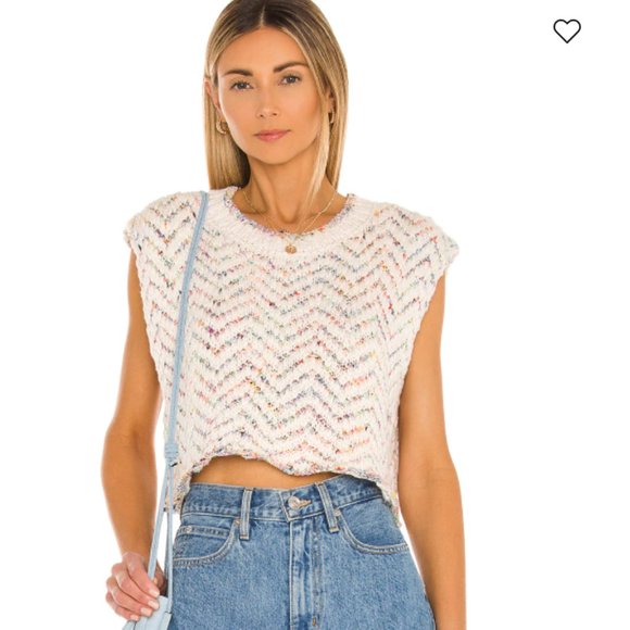Free People Tops - Free People Multicolor Knit Crop Top